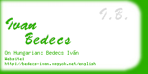 ivan bedecs business card